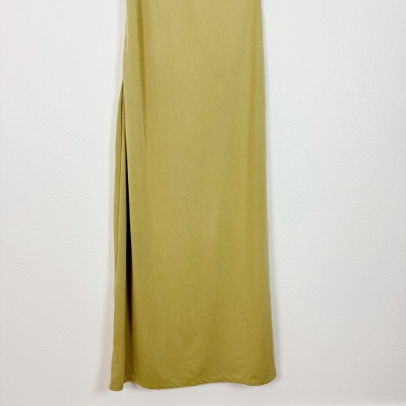 Third Form One Shoulder Maxi Dress Khaki Size US 8 - Picture 7 of 14